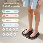 Etekcity Smart Rechargeable Scale for Body Weight, BMI, Fat, Muscle Mass, Digital Bathroom Scale with 13 Metrics, Secret Mode, Bluetooth Connect to Free Apps, Stealth Black
