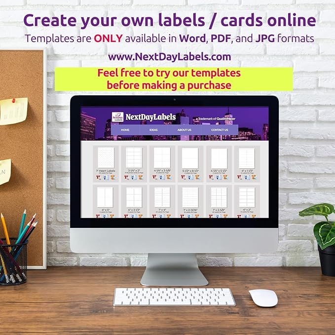 NextDayLabels – 3/4 Inch Round Labels - Round Sticker Labels for Printer - Matte White Blank Laser/Inkjet Printer Labels - Circle Stickers Printable Labels (50 Sheets, 108 Per Sheet, 5400 Labels)