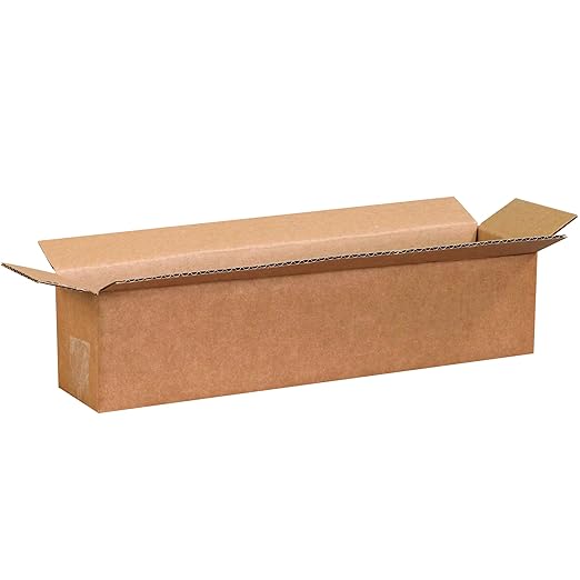 BOX USA Shipping Boxes 18"L x 4"W x 4"H 25-Pack Long Corrugated Boxes for Moving, Shipping, Mailing, Packing, Packaging and Storage