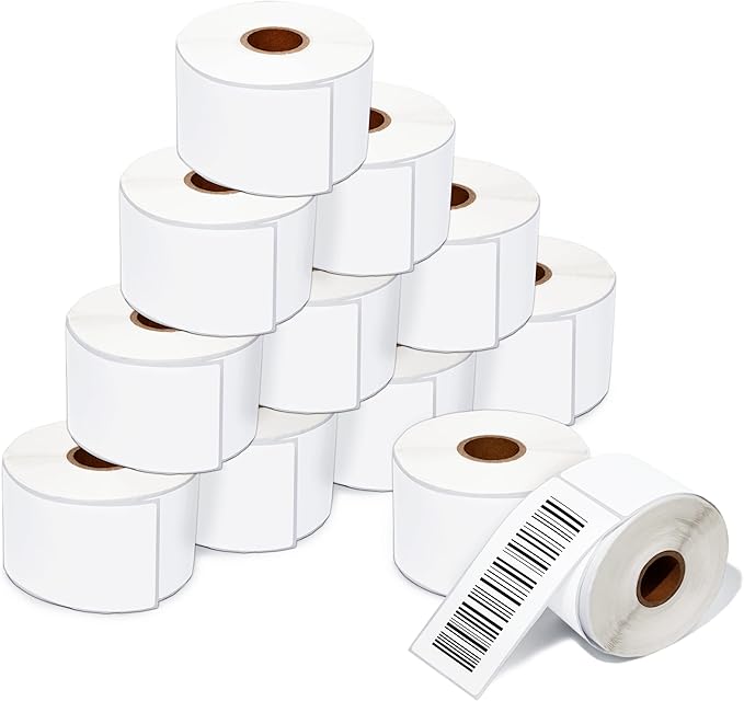 Aegis Adhesives - 2" X 6" Direct Thermal Labels Compatible with Rollo, Zebra, and Other Desktop Label Printers (12 Rolls, 250/Roll)