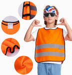 A-SAFETY Kids High Vis Reflective construction Safety vest customized LOGO
