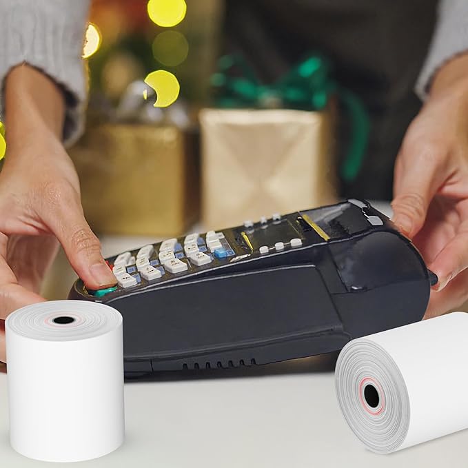 3 1/8" x 230' Thermal Paper Receipt Rolls, Premium Quality Thermal Printer Paper Compatible with Most POS Systems, Cash Registers，Credit Card Paper（10Rolls）