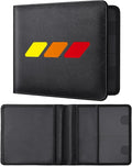 Tri-Color Sports Car Leather Registration and Insurance Holder, Vehicle Glove Box Car Organizer, with Magnetic Shut for Cards, Driver License for 3 Colors Cars Owner
