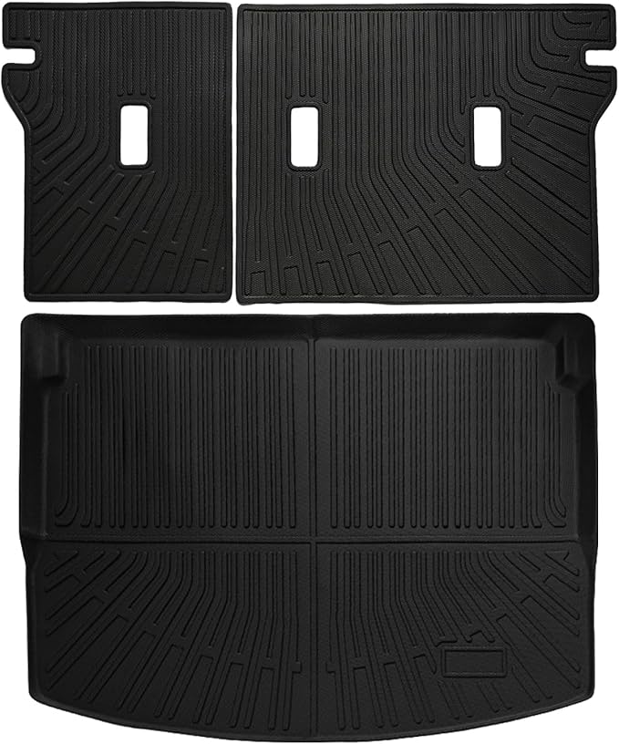 Cargo Liner Fits for Chevy Chevrolet Trailblazer 2021 2025 2024 2023 2022 Trunk Liner All Weather Cargo Mat, Custom Fit TPE Anti-Slip Car Seat Back Protector Accessories (with Backseat Mat)