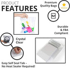 Poly Bags with Suffocation Warning - 20x24 Resealable - 100 Pack - Clear Poly Bags - Retail Supply Co