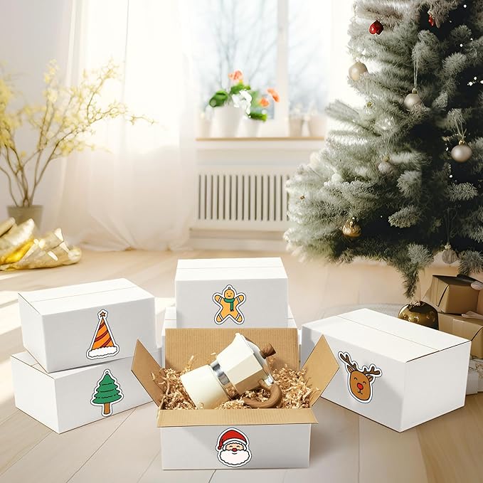 Eupako 30 Pack Small Shipping Boxes Assorted Sizes, White Corrugated Box Mailers, 9x6x4 & 10x7x5 & 11x6x6, 10 PCS Each, Cardboard Boxes for Packaging Small Business, Mailing