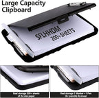 SFLHHDM Storage Clipboard with Pen Holder, High Capacity Clipboards for Classroom, Clip Boards 8.5x11 with Storage, Low-Profile Clip, Lightweight Plastic Clipboard for Kids, Lawers, Office Workers