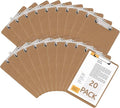 YOUEON 20 Pack Hardboard Office Clipboards, 9 x 12.5 Inch Letter Size Clipboard with Low Profile Clip & Hangable Loop, Clip Boards for Home Office School Hospital Supplies