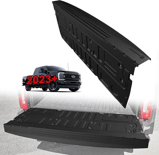 TripleAliners Compatible with Ford Super Duty 2023-2025 2026 F250/F350/F450 Accessories Tailgate Mat with Tailgate Cap Top Protector Full-Coverage All Weather Truck Bed Cover Liner Replacement