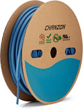 Chanzon 3:1 Ratio 3/16" (4.8mm) Heat Shrink Tubing - Marine Grade Waterproof Adhesive Lined - 80Ft Roll (25M Total Length) Blue Polyolefin Sleeving Wrap Shrinking 3 to 1 Ratio 1pcs