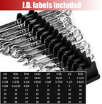 84PCS Magnetic Modular Wrench Organizer Wrench Holder - Wrenchs Tool Organizers for Tool Drawer Storage, Wrenchs Rack with Metric SAE Labels, Tool Storage Set Holder Festival Mechanics pcs