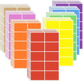 STARLIBOO Colored Labels Stickers, 3 x 2 Inch Rectangular Moving Labels for Boxes, 8 Colors Large Moving Stickers- 320 Pack