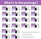 100 PCS Bulk Resistance Bands, Loop Exercise Bands Set for Gym Members Sports Class Students Gift, 5 Pieces Each Set with Storage Bag, Fitness Bands for Outdoor Home Gym Yoga Pilates