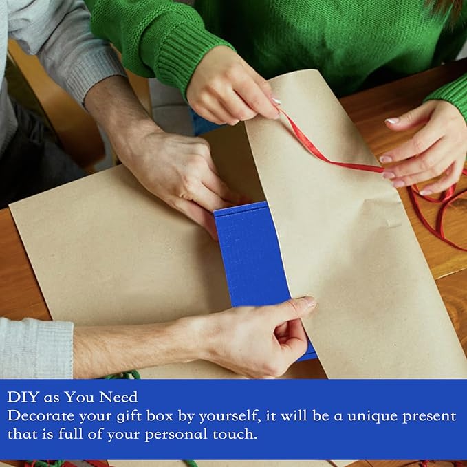 15 Pcs Royal Blue Cardboard Boxes Shipping Boxes, Recyclable Colored Corrugated Cardboard Box Small Mailing Storage Gift Boxes for Shipping, Mailing, Gifts Packaging, 6x6x2" (Royal Blue)