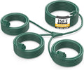 15FT Outdoor Green Extension Cord with Multiple Outlets, Evenly Spaced 3 Outlets, Light Duty 16/3 SJTW Cable with Grounded Plugs, 13AMP 1625W 125V 16AWG, ETL Listed