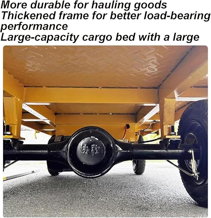 Electric Foldable Platform Truck 600Kg Capacity Steel Push Cart Portable Durable Folding Hand Truck for Warehouses Homes Businesses Space-Saving Transport Trolley