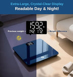 GE Baby Scale Digital for Body, Multifunctional Smart Weight Bathroom Weighing Accurate Electric for Puppy, Cat, Adult, Pet, Women, 400lbs