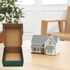 25 Pack Corrugated Packaging Box Mailers Shipping, Green Recyclable Cardboard Small Gift Mailer Boxes for Shipping Packaging Craft Gifts Giving Products (4x4x2 inch, Green)