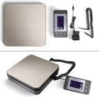 Fuzion Digital Shipping Scale 88lb × 0.1oz, Durable Stainless Steel Postal Scale with Tare, 4 Weighing Modes, Shipping Scale for Packages, Postage Package Scale with AC Adapter