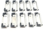 Shuokecrafts10 Pack Metal Clipboard Clips with Rubber Grips and Hanging Hole (7cm with Rubber Grip)