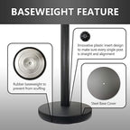 VIP Crowd Control Retractable Belt Queue Safety Stanchion Barrier Set, 36" Ht, 78" Belt + Wall Bracket (6 YEL Posts Black Belt + SFrame + WBracket)