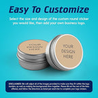 100 Custom Vinyl Stickers - Upload Your own Image, Text, Design, Logo - Personalized Logo Labels for Handmade, Packaging, Bottle, Jars, Candle, Brand Stickers (Brown, 3x3)