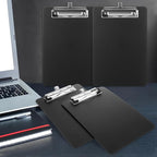 20 Pack Mini Clipboards, 6 x 9 Inch Small Clipboards Pocket Clipboard, Plastic Memo Clipboard with Profile Clip, Small Plastic Clip Board for Notepads Receipts Tickets(Black)