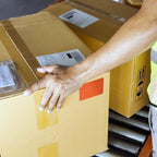 Kenco Color Coding 3 X 5 Rectangle Labels, Inventory Control Stickers 500 Labels Per Roll, Made in The USA (Orange)