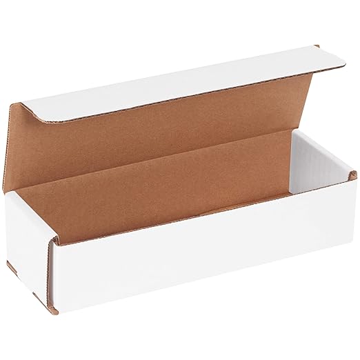 Box USA BM932 9"L x 3"W x 2"H, White (Pack of 50)