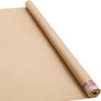 48" x 1200" (100 ft) Natural Kraft Paper Roll – USA Made Non-Toxic, Odorless, 100% Recyclable Brown Wrapping Paper for Shipping, Packaging, Crafting & Gift Wrapping