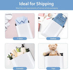 Metronic Poly Mailers 10x13 200 Pcs | Medium Size Shipping Bags for Clothing | Strong Adhensive Mailing Bags for Small Business, Shipping Envelopes, Tear-resistant Packing Bags White