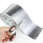 BOMEI PACK Adhesive Aluminum Foil Heat Shield Tape Barrier 4in x 66ft, Fiberglass Thermal Insulation Reflective Material High Temp