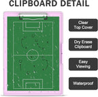 Rimilak Plastic Clipboard with Storage, Side Opening with 2 Compartment, Size 13.3 x 9.4 x 1.5 Heavy Duty High Capacity Nursing Box for Work School & Office Supplies, Rose Pink