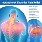 Comfytemp Ice Pack for Neck Shoulders Pain Relief, HSA Eligible FSA Wearable, Reusable Gel Shoulder Ice Pack Wrap, Cold Compression Physical Therapy Recovery for Upper Back, Cervical Injuries (S)