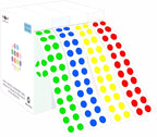 PARLAIM 1/4 Inch Round Adhesive Color-Code Dot Stickers,4000 Circle Coding Label Stickers for Office Classroom