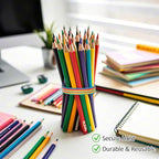 700 Pcs Rubber Bands, Size #16 Reusable Elastic Rubber Band for Office Supplies File Folders, Home Packaging, Crafts DIY Bundling, Multipurpose (Colored)