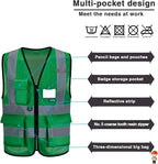 A-SAFETY XSmall Green hi vis vest xs