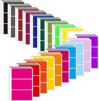 Marspark 300 Pieces Colored Labels Stickers 2" x 4" Large Color Coded Labels Stickers Moving Packing Label for Boxes in 20 Assorted Colors Name Tags for Boxes Storage Bins