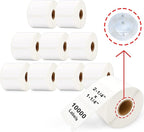 Multi-Purpose White Thermal Labels - 10 Rolls (with RFID Chip) for Dymo 30334 (2-1/4" x 1-1/4") Compatible with Dymo LabelWriter 550 Printers - 1000 Labels per Roll.