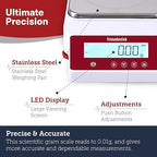 Fristaden Lab Digital Balance - USA Company - 3000g Capacity with Genuine 0.01g Precision, Analytical Scale Ideal for Scientific Research, Home Labs & Academic Use