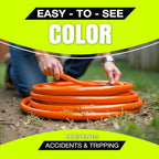 200ft Outdoor/Indoor Extension Cord 14/3 Gauge Heavy Duty 3 Prong SJTW, Waterproof, Flexible Cold-Resistant Long Power Cord,7A 125V 875W, Orange by LifeSupplyUSA