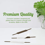 OLYMPX 100 Pcs of 2? Capacity Premium Self Adhesive Prong Paper Fastener Bases, 2.75 Inch Center for Paper File Clip Folder Accessories, 100 per Box