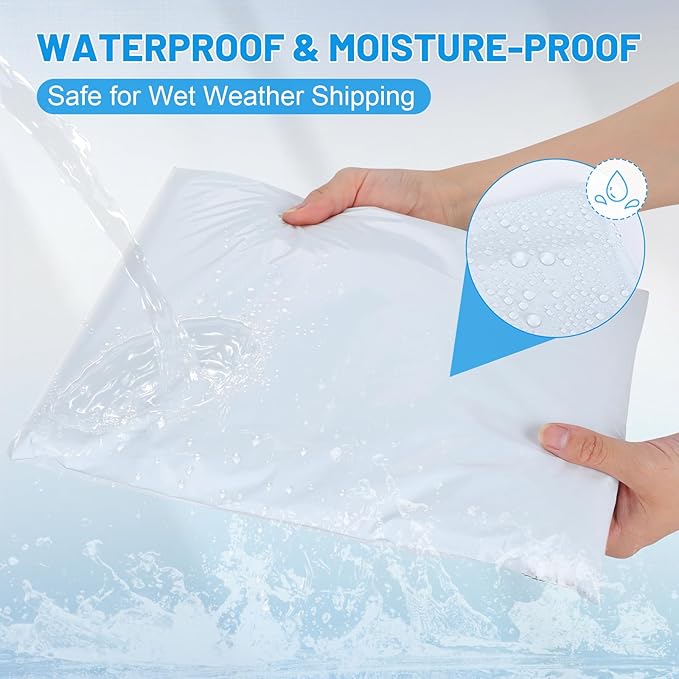 Poly Mailers Shipping Bags 10x13 inch 300 Pack Packaging Clothes Polymailers Envelopes Mailing Mailer Package Polymailer Small Business Supplies Package Clothing Bag Polybag Packing White