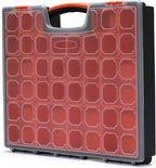 AIRTOON Multi-Purpose Toolbox, Professional Organizer with 24 Bin Compartments, Box Organizer for Hardware, Screws, Bolts, Nuts, Nails, Tools, Arts
