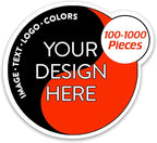 5-1000 Custom Vinyl Stickers - Upload Your own Image, Text, Design, Logo - Personalized Logo Labels for Handmade, Packaging, Bottle, Jars, Candle, Brand Stickers (Black, 3x3)