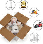 Shipping Boxes 5X5X5 Set of 40, White Corrugated Cardboard Box for Mailing Business Packaging