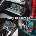 Car Registration and Insurance Holder, Leather Car Glove Box Organizer, Cool Car Accessories for ID, Driver's License Cards & Essential Document,business cards,Men&WomenCute Dinosaur