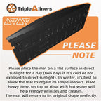 TripleAliners Compatible with Ford Super Duty 2017-2022 F250/F350/F450 Accessories Tailgate Mat with Tailgate Cap Top Protector Full-Coverage All Weather Truck Bed Cover Liner Replacement