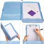 SFLHHDM Clipboard with Pen Holder, Legal Size Nursing Clipboard with Storage, Plastic Clip Board for Writing, Lightweight Cute Clipboards Storage with Low Profile Clip for Work, Office