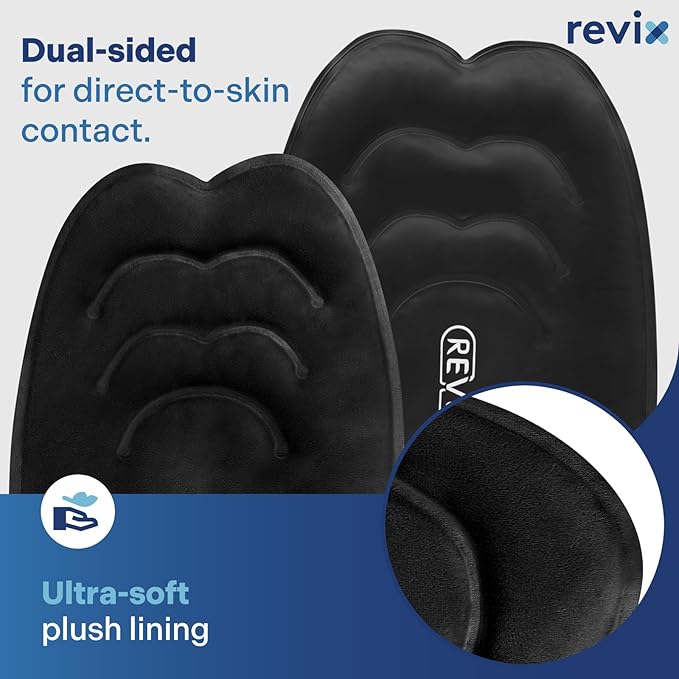 REVIX 20'' XXXL Reusable Ice Knee Wrap for Discomfort Reduction, Extra Large Cold Therapy Gel Pack for Knee, Back, Shoulder Relaxation and Post-Workout Recovery, Soft Plush Lining Cold Pack